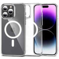 Прозрачный чехол для iPhone 15 Pro Max Clear с MagSafe