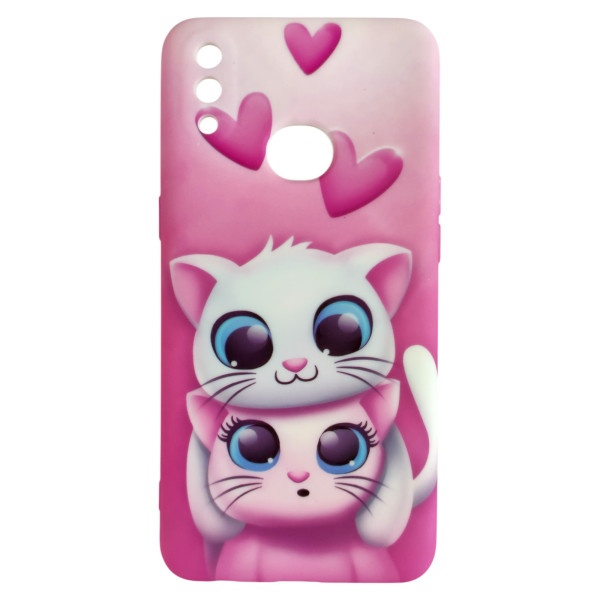 Чехол Picture для Samsung Galaxy A10s Pink Cat