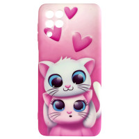 Чехол Picture для Samsung Galaxy A22 Pink Cat