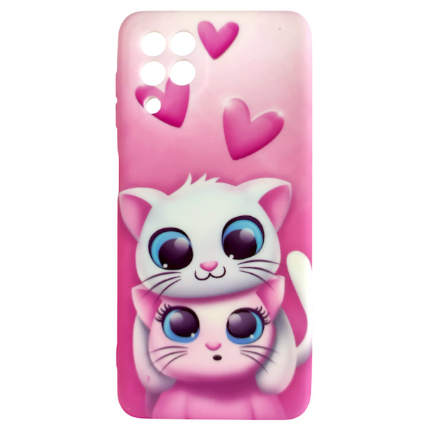 Чехол Picture для Samsung Galaxy A22 Pink Cat