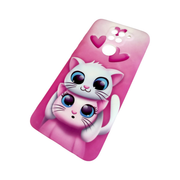 Чехол Picture для Xiaomi Redmi Note 9 Pink Cat