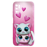 Чехол Picture для Xiaomi Poco M3 Pro Pink Cat