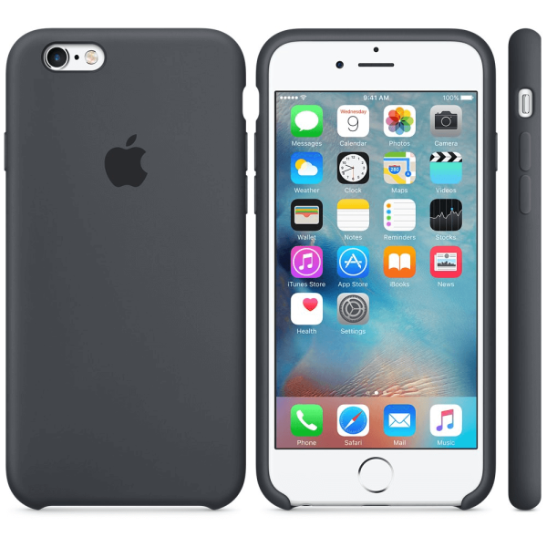 Чохол Apple Silicone Case для iPhone 6/6s Charcoal Gray