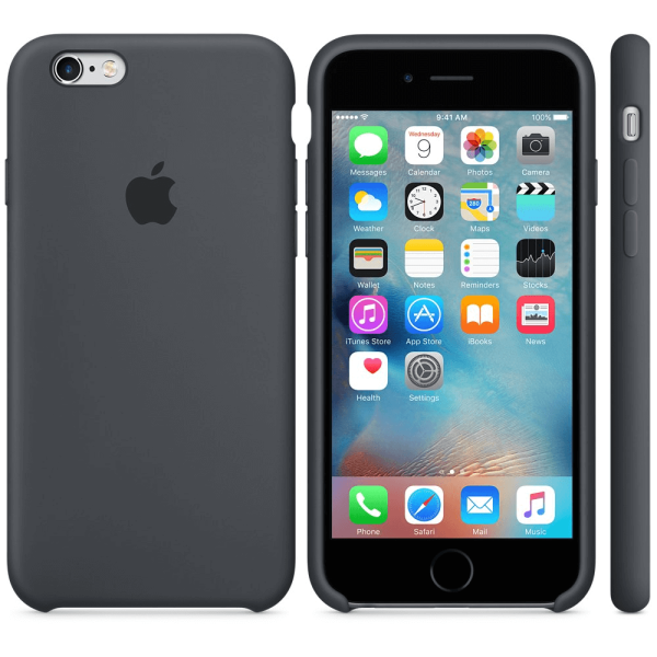 Чохол Apple Silicone Case для iPhone 6/6s Charcoal Gray