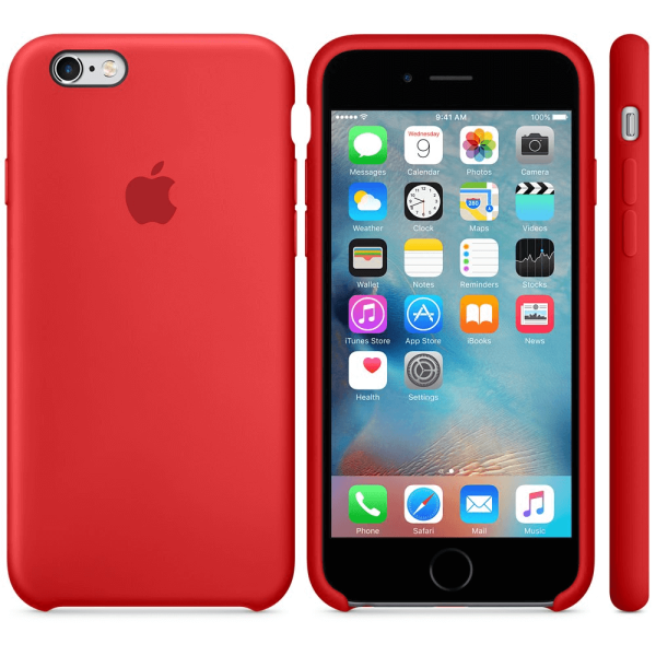 Чохол Apple Silicone Case для iPhone 6/6s Red