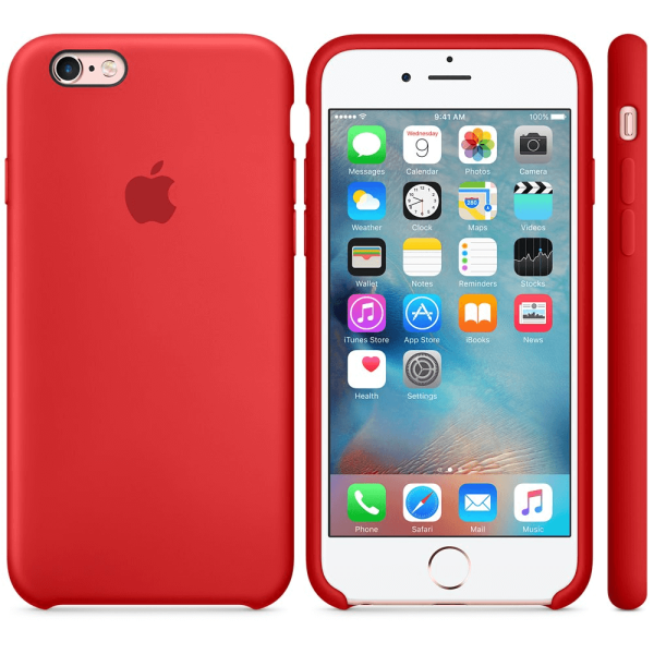 Чохол Apple Silicone Case для iPhone 6/6s Red