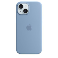 Чехол Apple Silicone Case для iPhone 15 Winter Blue