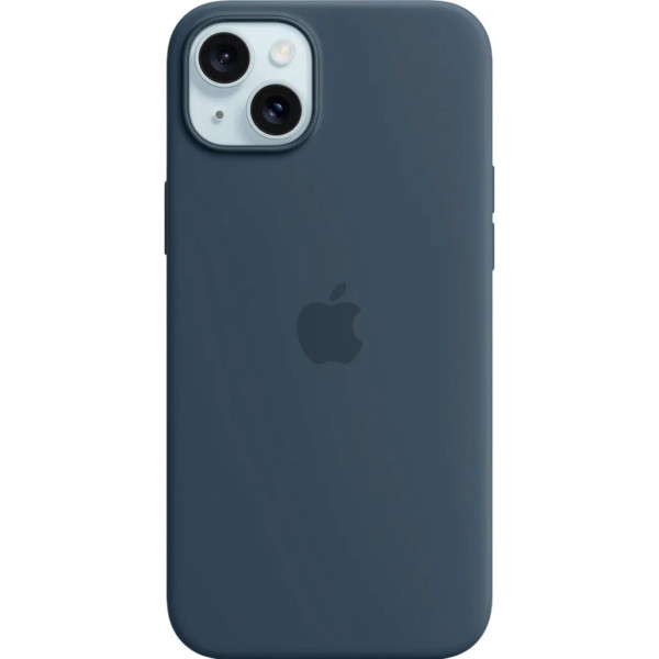 Чехол Apple Silicone Case для iPhone 15 Plus Storm Blue
