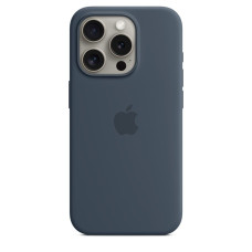 Чохол Apple Silicone Case для iPhone 15 Pro Max Storm Blue
