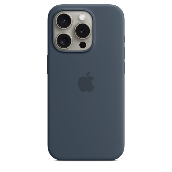Чехол Apple Silicone Case для iPhone 15 Pro Max Storm Blue