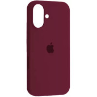 Чохол Apple Silicone Case для iPhone 16 Marsala