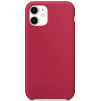 Чехол Apple Silicone Case для iPhone 11 Розовый Красный