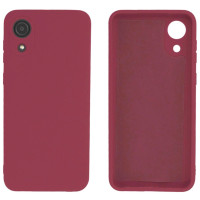 Силіконовий чохол для Samsung A03 Silicone Case Full Marsala