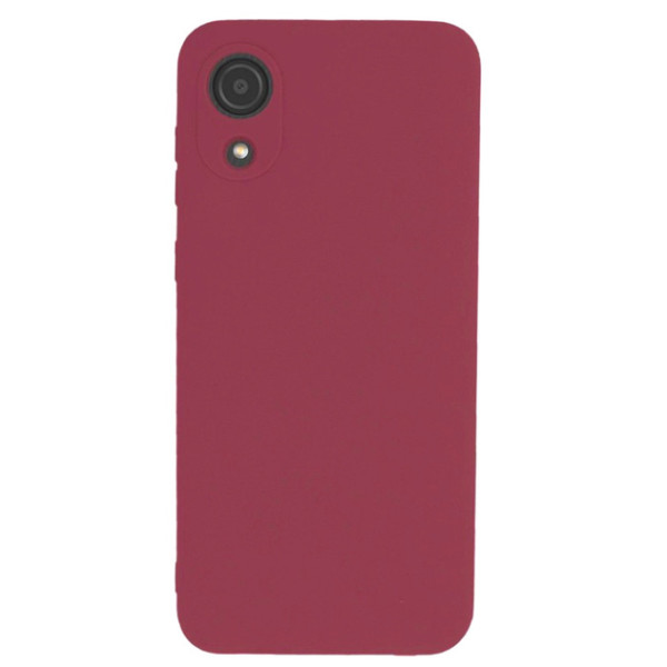 Силиконовый чехол для Samsung A03 Silicone Case Full Marsala