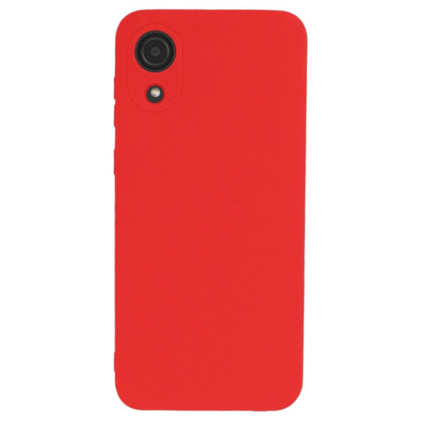 Силиконовый чехол для Samsung A03 Silicone Case Full Red