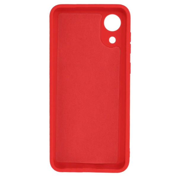 Силиконовый чехол для Samsung A03 Silicone Case Full Red