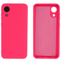 Силиконовый чехол для Samsung A03 Silicone Case Full Shiny Pink