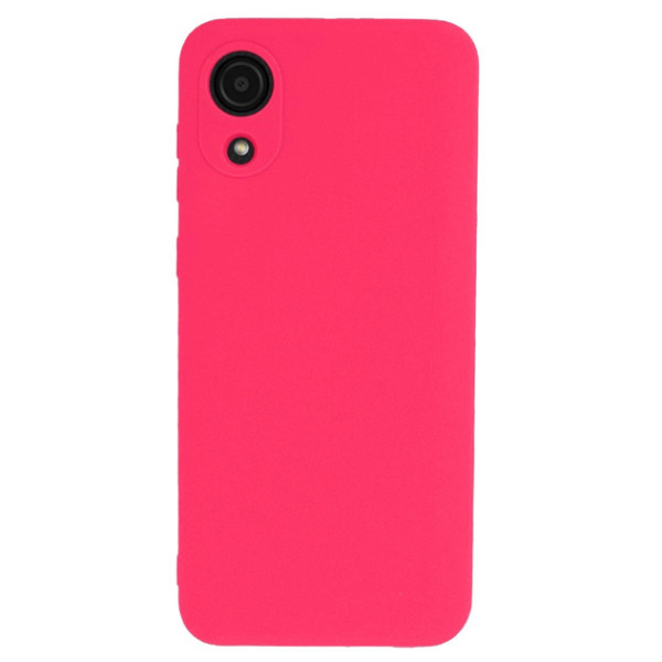 Силиконовый чехол для Samsung A03 Silicone Case Full Shiny Pink