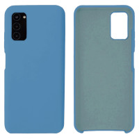 Силіконовий чохол для Samsung A03s Silicone Case Full Azure