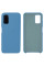 Силиконовый чехол для Samsung A03s Silicone Case Full Azure