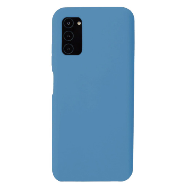 Силиконовый чехол для Samsung A03s Silicone Case Full Azure