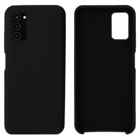 Силиконовый чехол для Samsung A03s Silicone Case Full Black