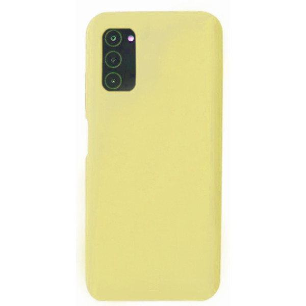 Силиконовый чехол для Samsung A03s Silicone Case Full Lemonade