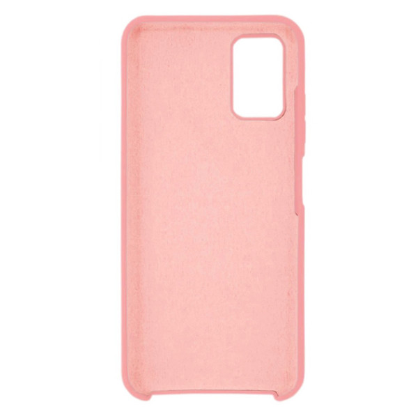 Силиконовый чехол для Samsung A03s Silicone Case Full Light Pink