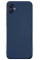 Силиконовый чехол для Samsung A05 Silicone Case Full Dark Blue