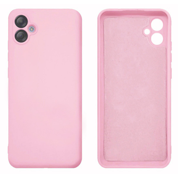 Силиконовый чехол для Samsung A05 Silicone Case Full Light Pink