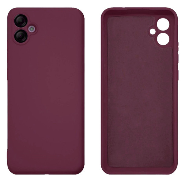 Силиконовый чехол для Samsung A05 Silicone Case Full Marsala