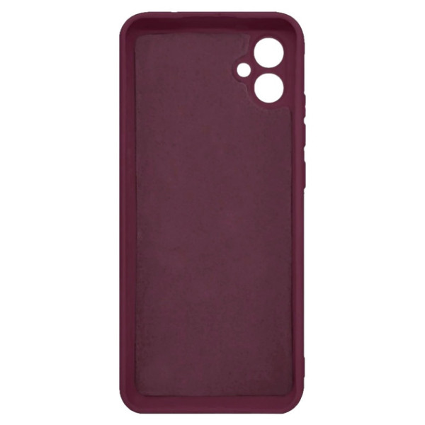 Силиконовый чехол для Samsung A05 Silicone Case Full Marsala