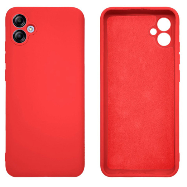 Силиконовый чехол для Samsung A05 Silicone Case Full Red