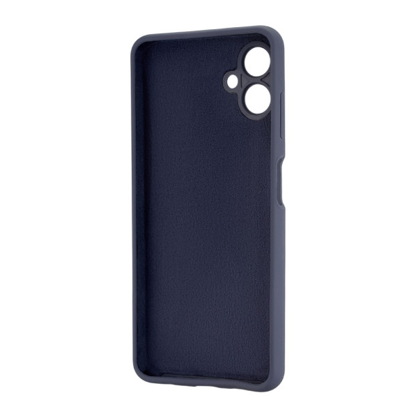 Силиконовый чехол для Samsung A06 Silicone Case Full Dark Blue