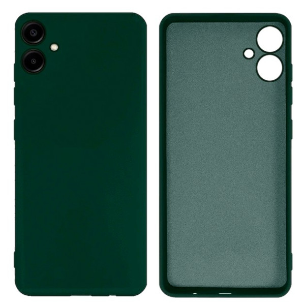 Силиконовый чехол для Samsung A06 Silicone Case Full Forest Green