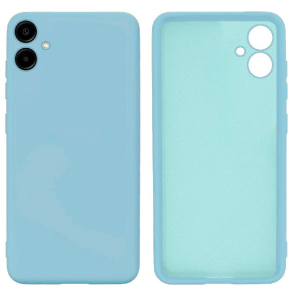 Силиконовый чехол для Samsung A06 Silicone Case Full Sky Blue