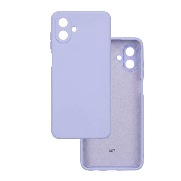 Силіконовий чохол для Samsung A07 (A075) Silicone Case Full Light Purple