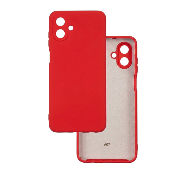 Силіконовий чохол для Samsung A07 (A075) Silicone Case Full Red