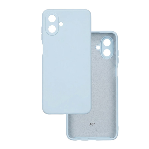 Силиконовый чехол для Samsung A07 (A075) Silicone Case Full Sky Blue