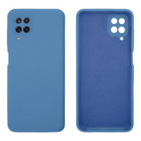 Силіконовий чохол для Samsung A12 Silicone Case Full Azure