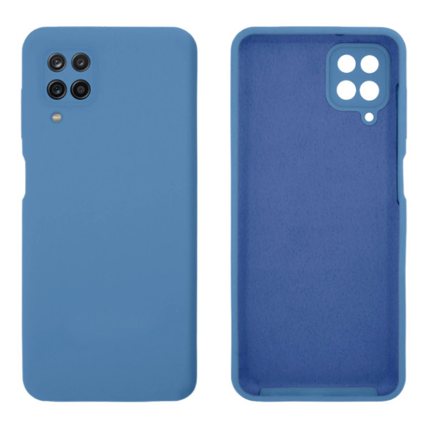 Силиконовый чехол для Samsung A12 Silicone Case Full Azure