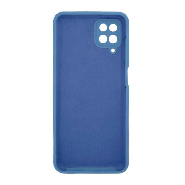 Силиконовый чехол для Samsung A12 Silicone Case Full Azure