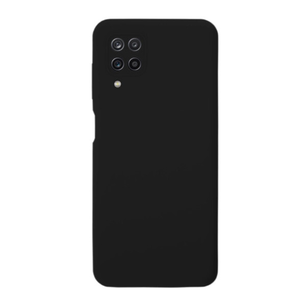 Силиконовый чехол для Samsung A12 Silicone Case Full Black
