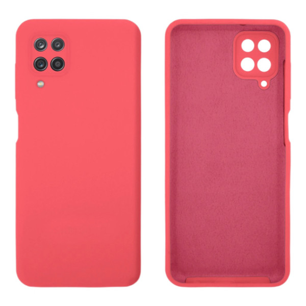 Силиконовый чехол для Samsung A12 Silicone Case Full Coral