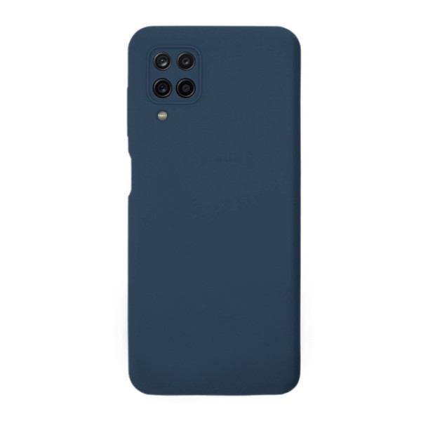 Силиконовый чехол для Samsung A12 Silicone Case Full Dark Blue