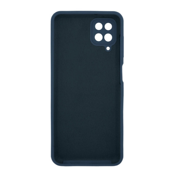Силиконовый чехол для Samsung A12 Silicone Case Full Dark Blue