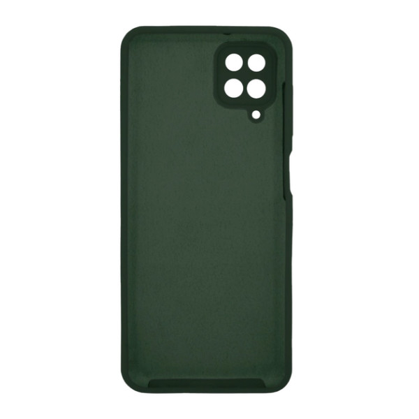 Силиконовый чехол для Samsung A12 Silicone Case Full Forest Green