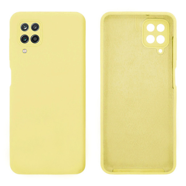 Силиконовый чехол для Samsung A12 Silicone Case Full Lemonade