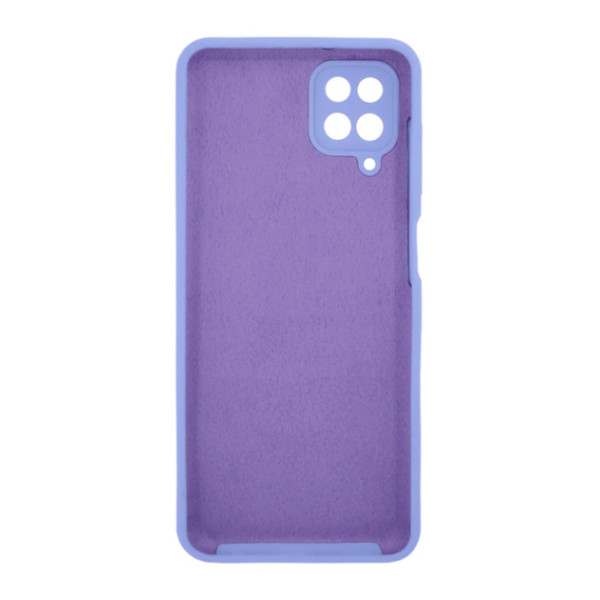 Силиконовый чехол для Samsung A12 Silicone Case Full Light Purple