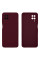 Силиконовый чехол для Samsung A12 Silicone Case Full Marsala